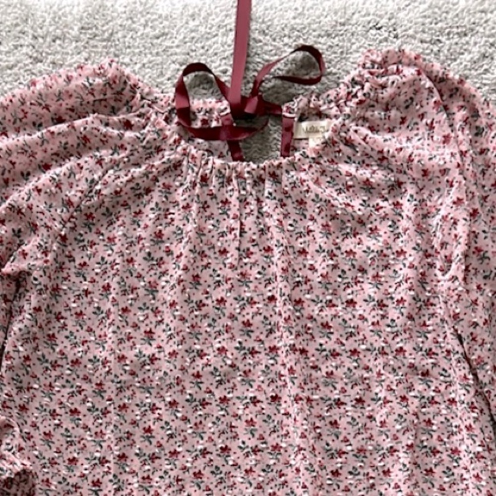 Matilda Jane Chelsea Pink Micro Floral Blouse - Picture 4 of 10